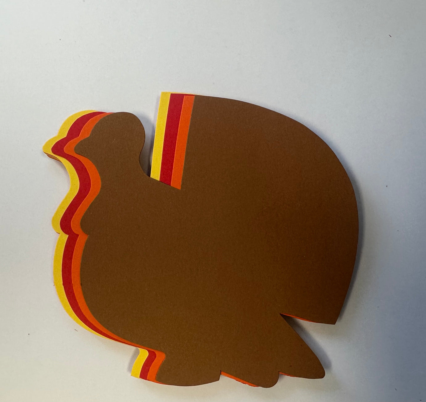 SHAPES ETC.  124 Pcs Thanksgiving Turkey Large Assorted Color Cut-Outs - 5.5in