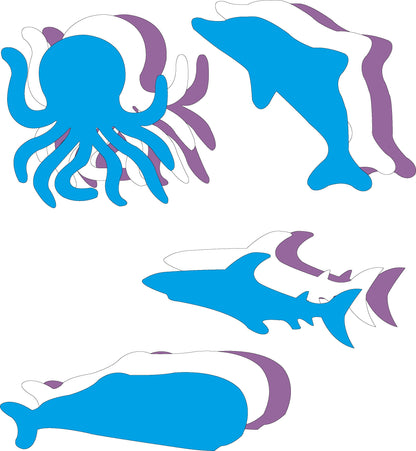 SHAPES ETC. Large Cut-Out Set - Ocean