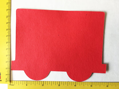 SHAPES ETC. Large Cut-Out Set - Tri-Color Train