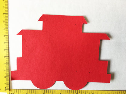 SHAPES ETC. Large Cut-Out Set - Tri-Color Train