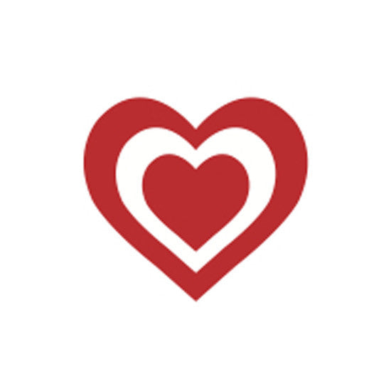 SHAPES ETC.  Incentive Stamp - Double Heart