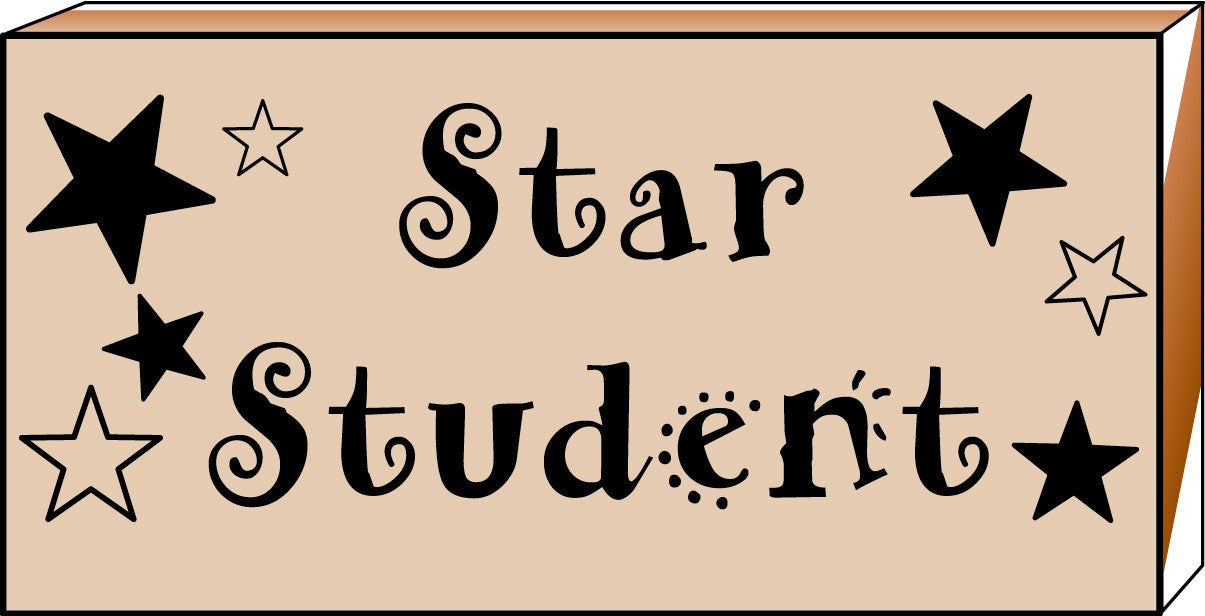 SHAPES ETC. Teacher's Stamp - Star Student