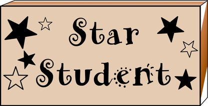 SHAPES ETC. Teacher's Stamp - Star Student