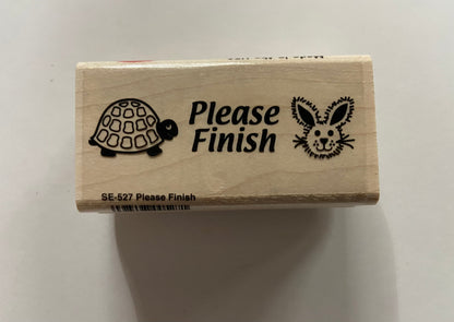 SHAPES ETC. Teacher's Stamp - Please Finish