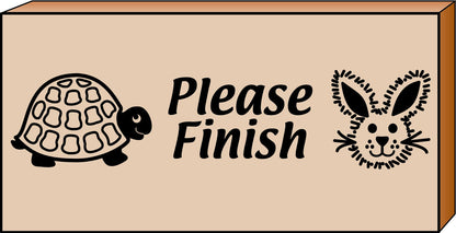 SHAPES ETC. Teacher's Stamp - Please Finish