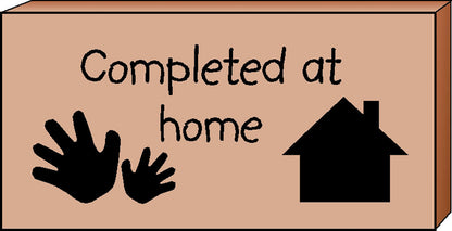 SHAPES ETC. Teacher's Stamp - Completed At Home