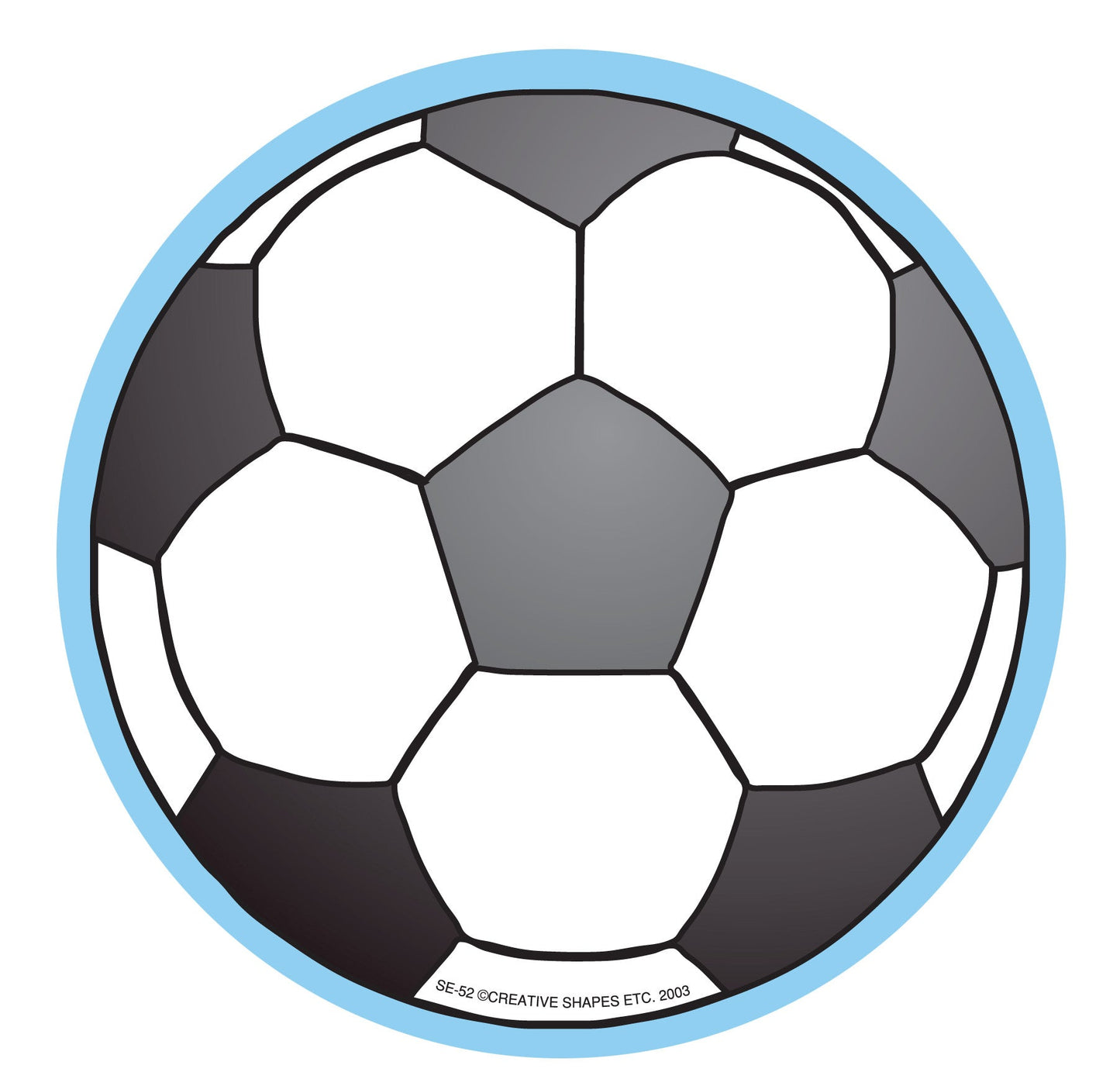 SHAPES ETC.  Large Notepad - Soccerball