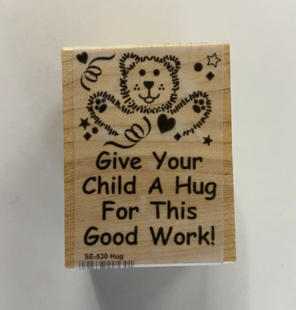 SHAPES ETC.  Teacher's Stamp - Hug