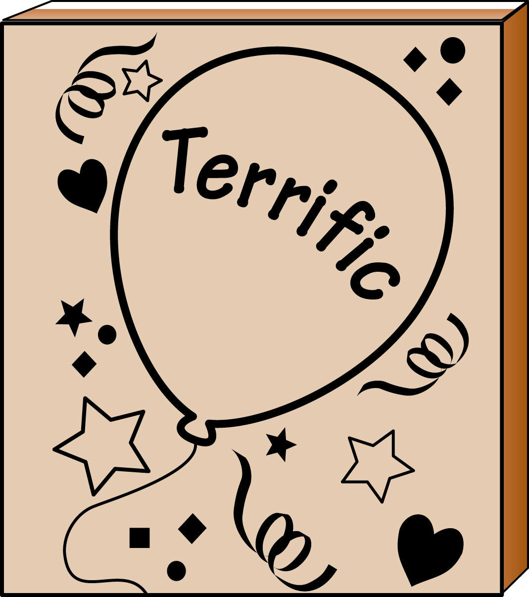 SHAPES ETC.  Teacher's Stamp - Terrific