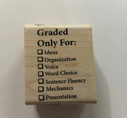 SHAPES ETC. Teacher's Stamp - Graded For