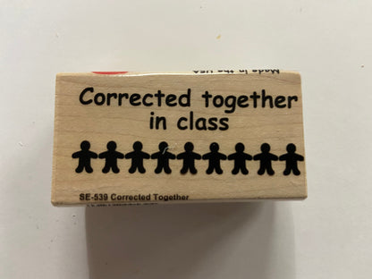 SHAPES ETC.  Teacher's Stamp - Corrected Together