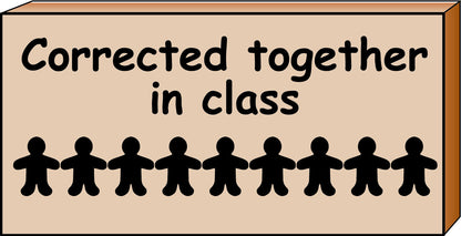 SHAPES ETC.  Teacher's Stamp - Corrected Together