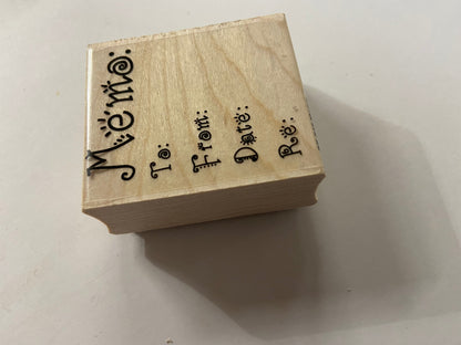 SHAPES ETC. Teacher's Stamp - Memo