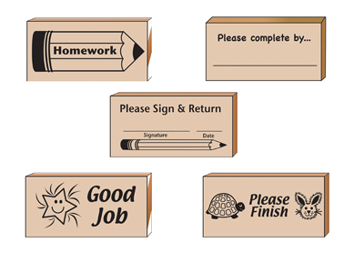 SHAPES ETC.  Teacher's Helper Stamp Set