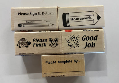 SHAPES ETC.  Teacher's Helper Stamp Set