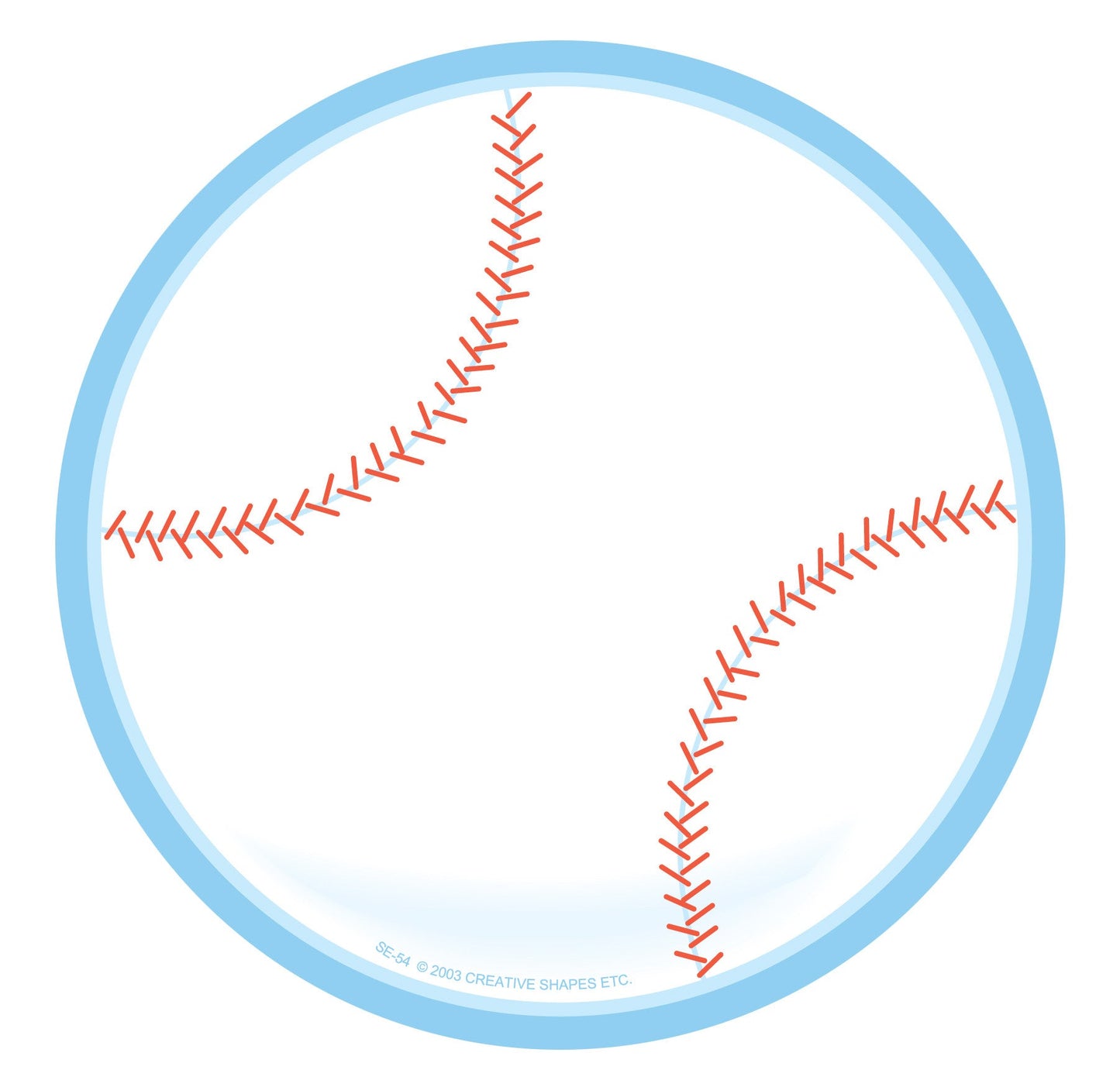 SHAPES ETC.  Large Notepad - Baseball