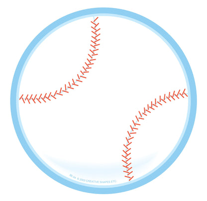 SHAPES ETC.  Large Notepad - Baseball