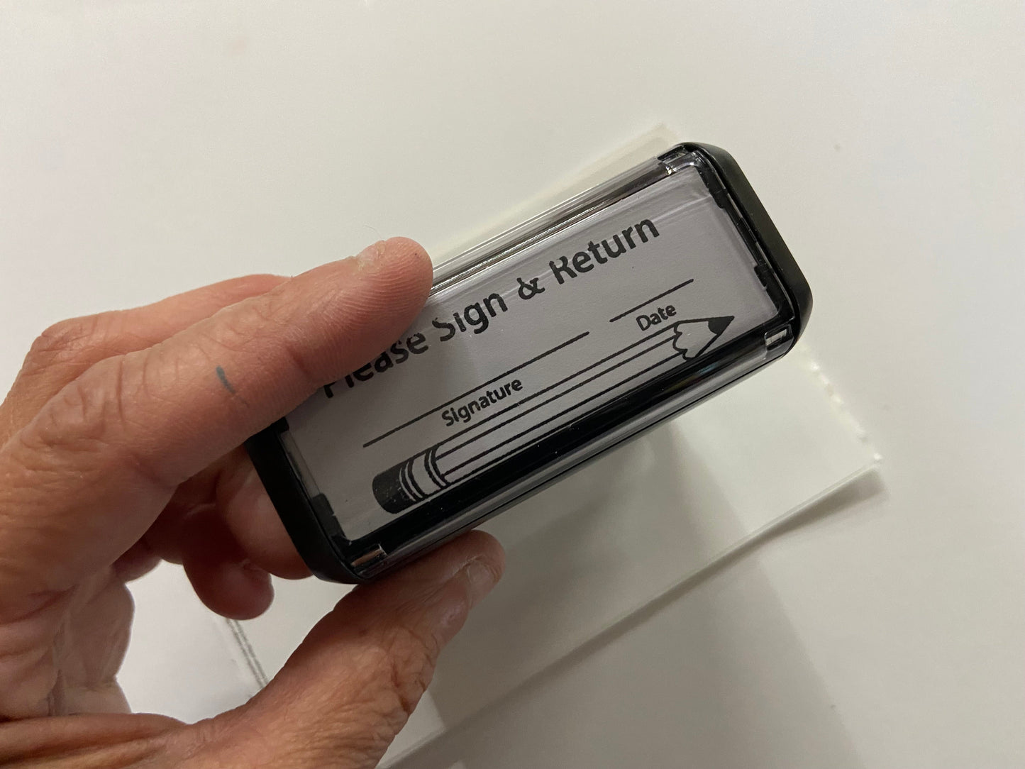 SHAPES ETC. Self Inking Teacher Stamp - Sign & Return