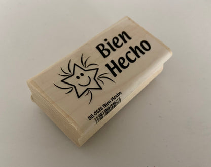 SHAPES ETC. Teacher's Stamp Spanish - Bien Hecho (Good Job)