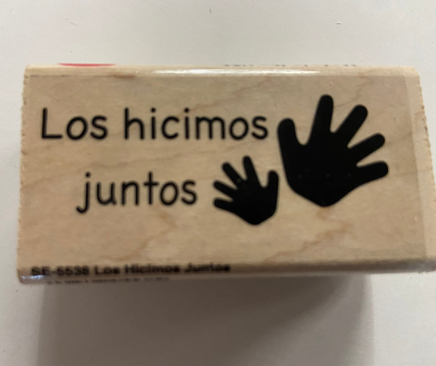 SHAPES ETC.  Teacher's Stamps Spanish - Los hicimos juntos (Did Together)