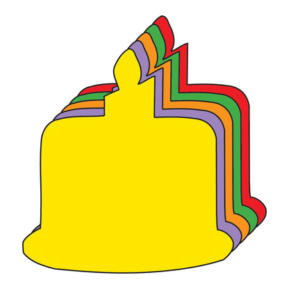 SHAPES ETC. Birthday Cake Assorted Color Creative Cut-Outs- 3”