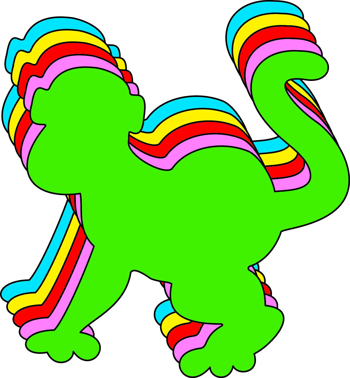 SHAPES ETC. Small Assorted Color Creative Foam Cut-Outs - Monkey