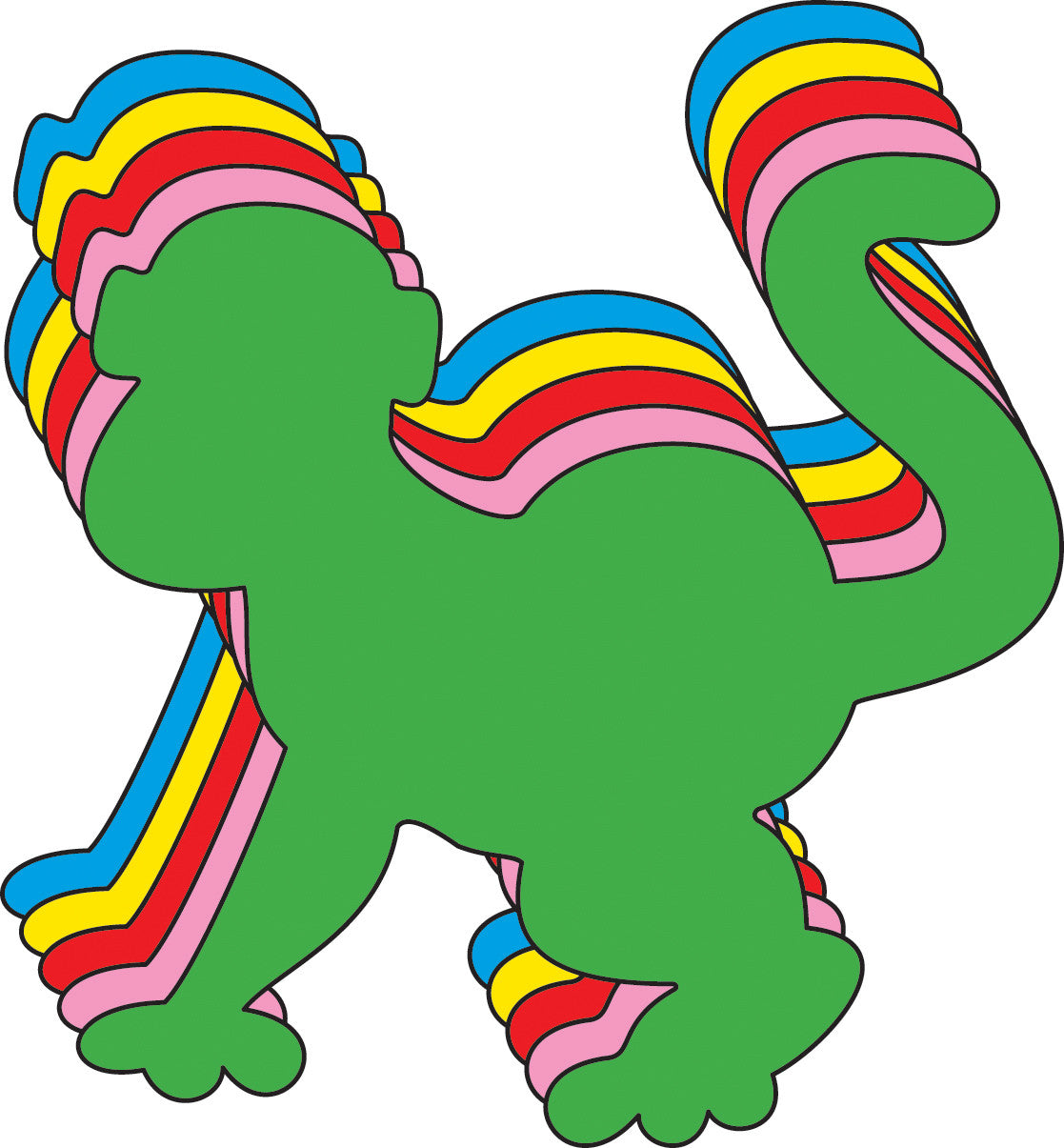 SHAPES ETC. Monkey Assorted Color Creative Cut-Outs- 3”
