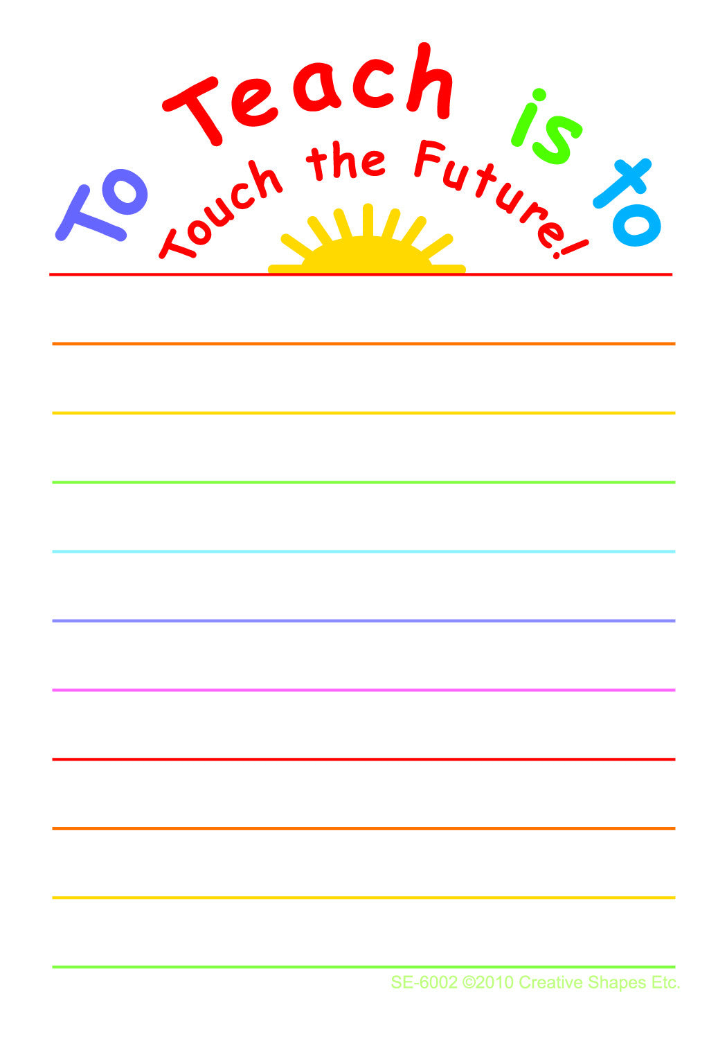 SHAPES ETC. Notes & Quotes - Touch the Future