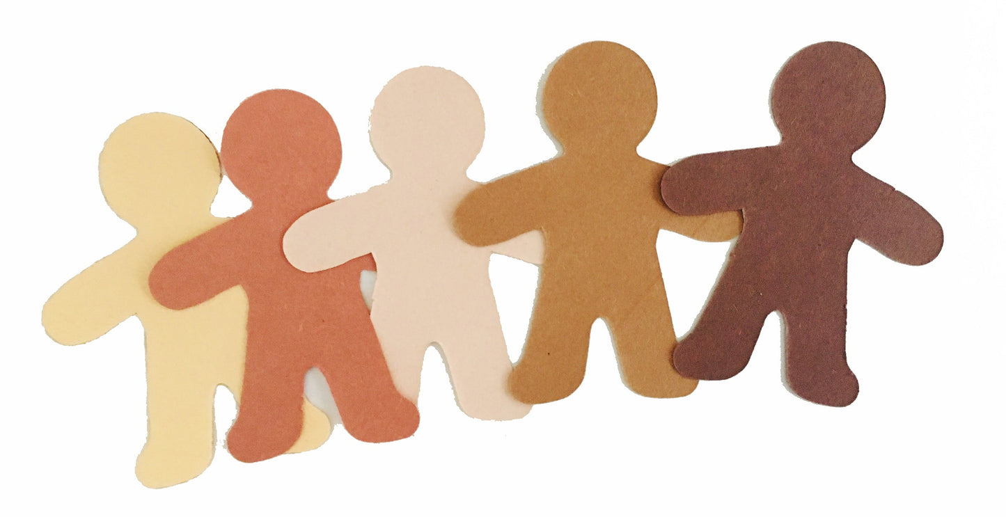 SHAPES ETC. Person Multicultural Creative Cut-Outs- 3”