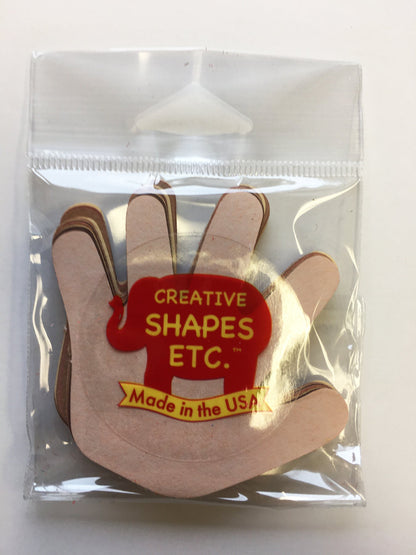 SHAPES ETC. Hand Multicultural Creative Cut-Outs- 3”