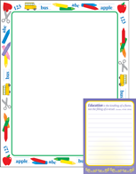 SHAPES ETC. Notes & Quotes Writing Set - Education is...