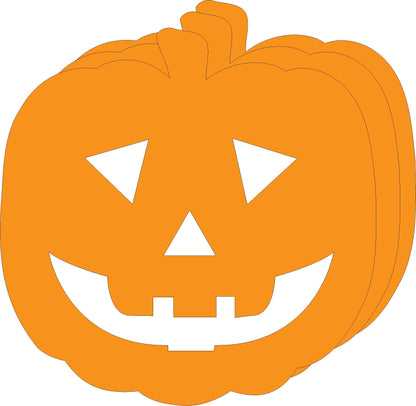 SHAPES ETC. Small Single Color Creative Foam Cut-Outs - Jack O Lantern
