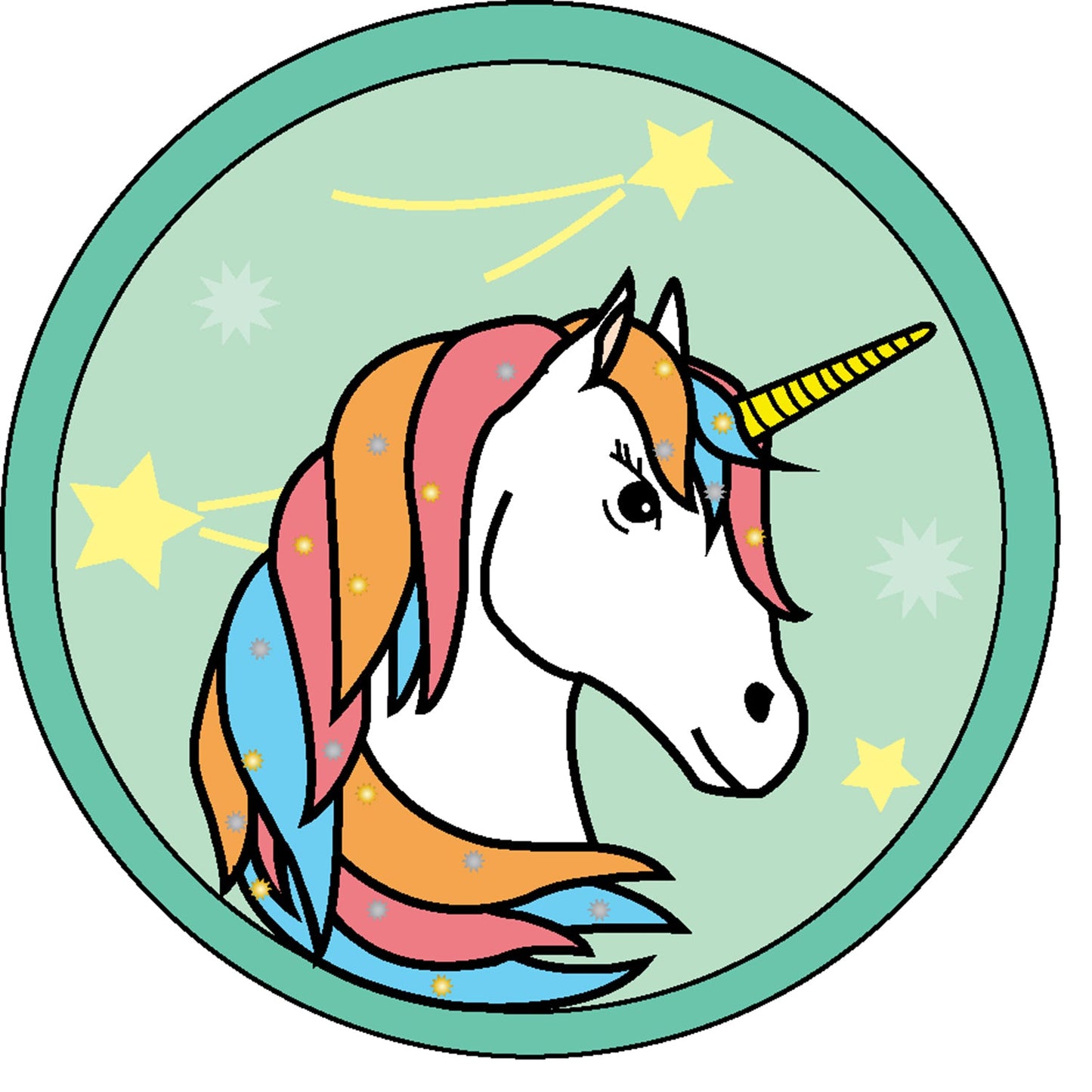 SHAPES ETC. Mini Cardstock Accents - Unicorn