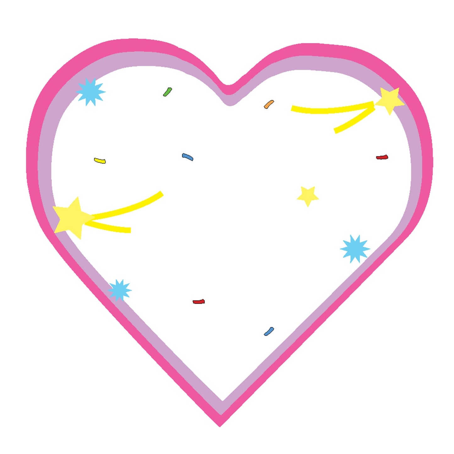 SHAPES ETC.  Mini Cardstock Accents - Celebration Heart
