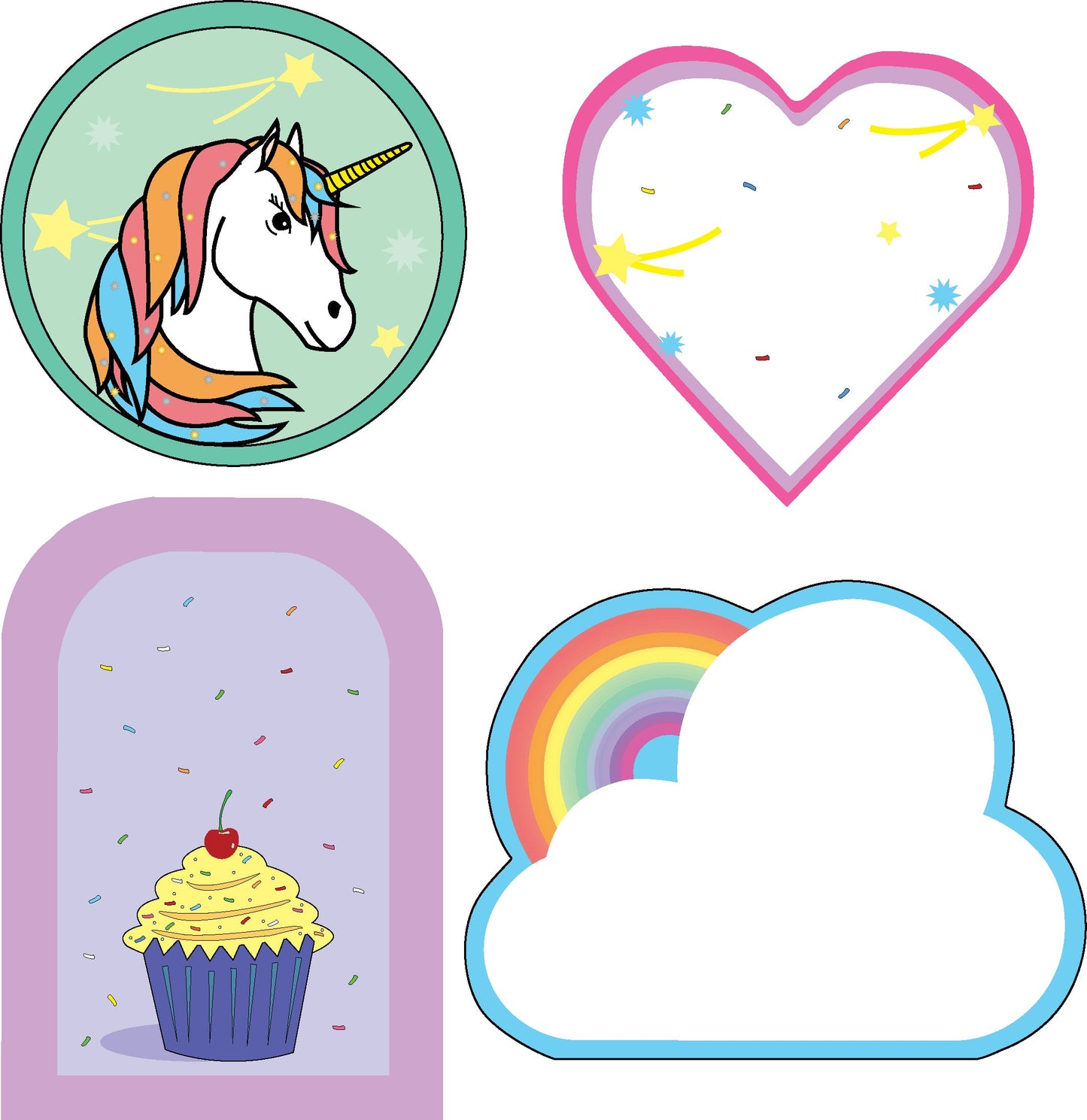 SHAPES ETC.  Mini Cardstock Accents - Sweetheart's Day Variety Pack