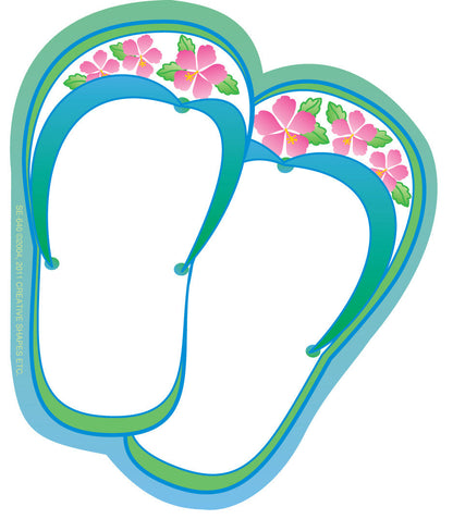 SHAPES ETC. Mini Notepad - Flip Flops