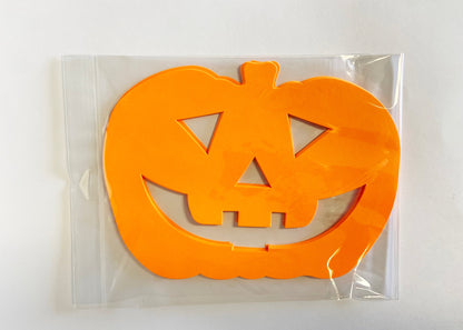 SHAPES ETC. Jack O Lantern Bright Neon Single Color Super Cut-Outs- 8” x 10”