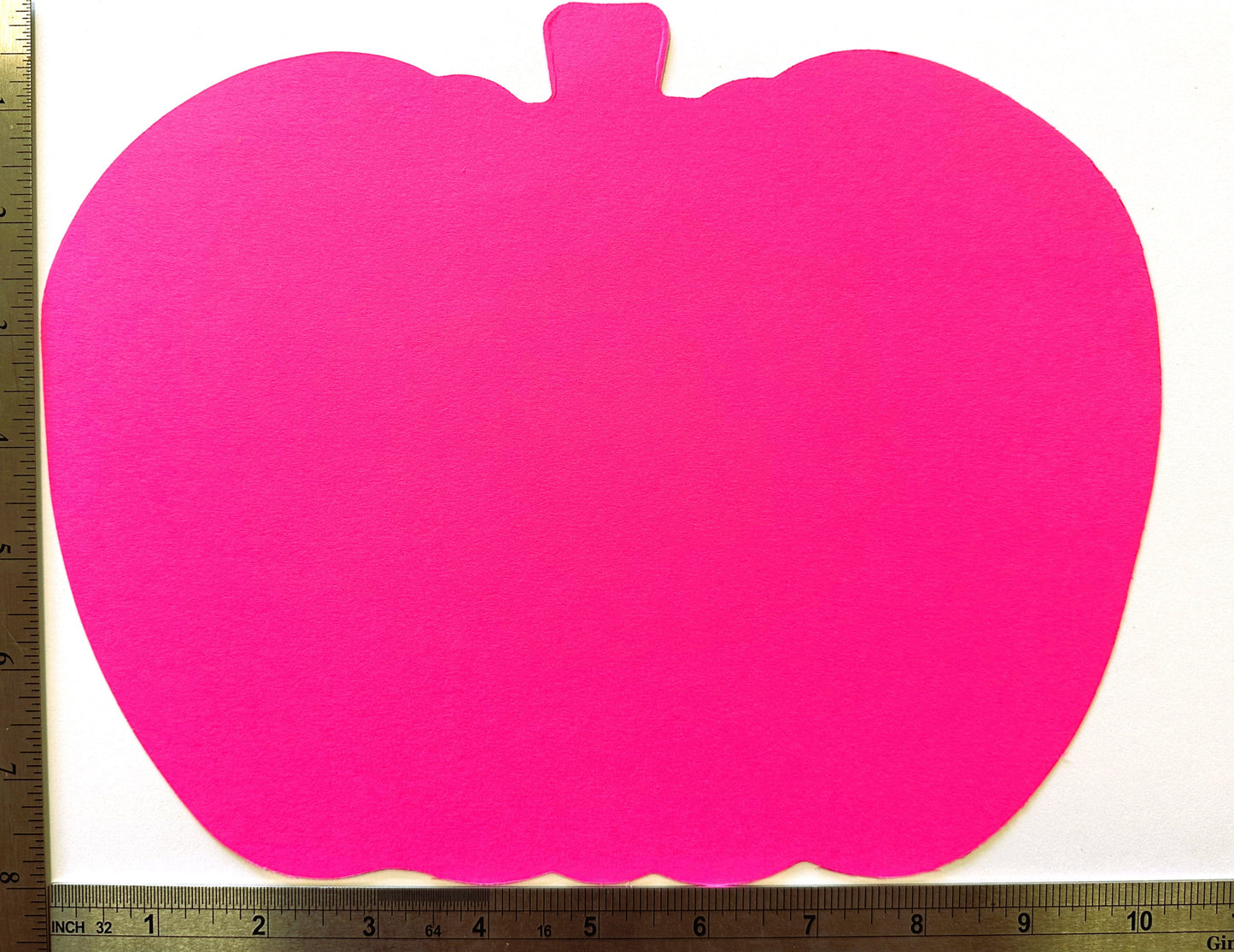 SHAPES ETC.  Pretty in Pink-O-Ween Pumpkin Bright Neon Single Color Super Cut-Outs- 8" x 10"