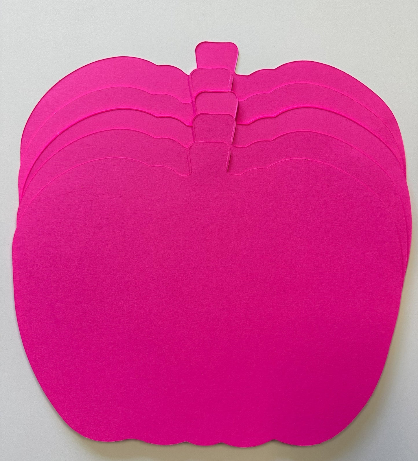 SHAPES ETC.  Pretty in Pink-O-Ween Pumpkin Bright Neon Single Color Super Cut-Outs- 8" x 10"