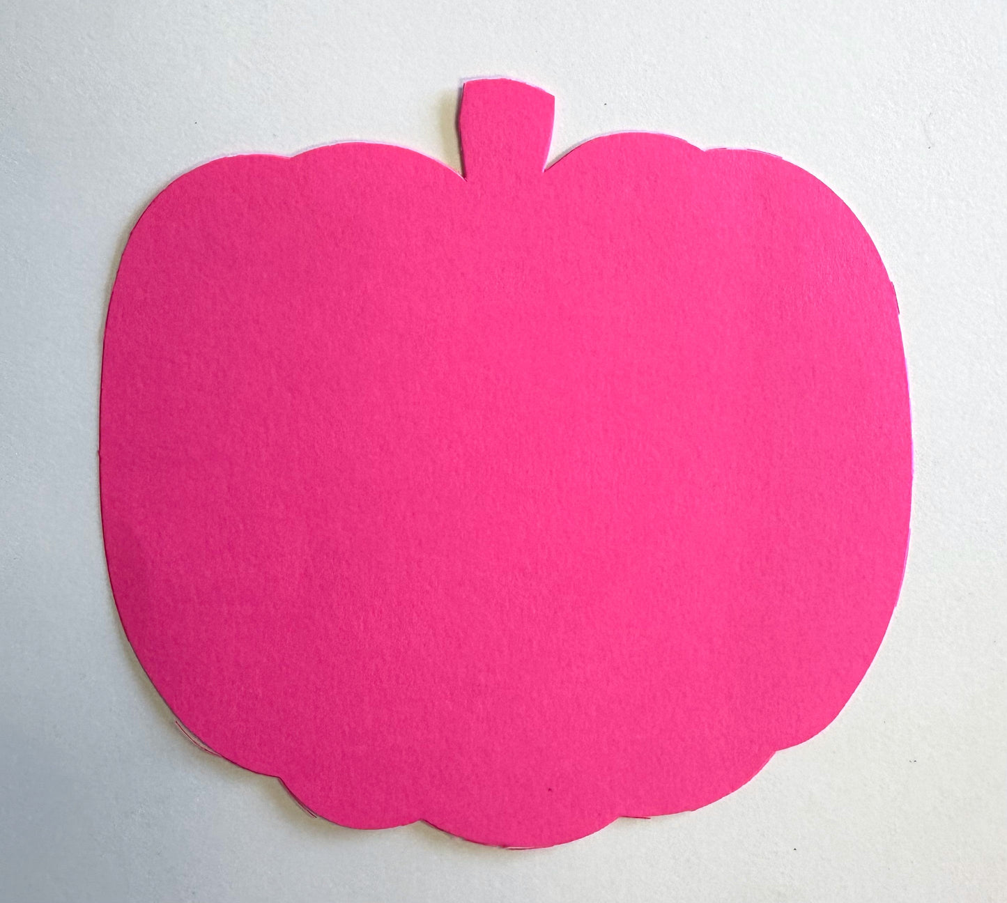 SHAPES ETC.  Pretty in Pink-O-Ween Pumpkin Bright Neon Single Color Large Cut-Outs- 5.5” x 5.5”