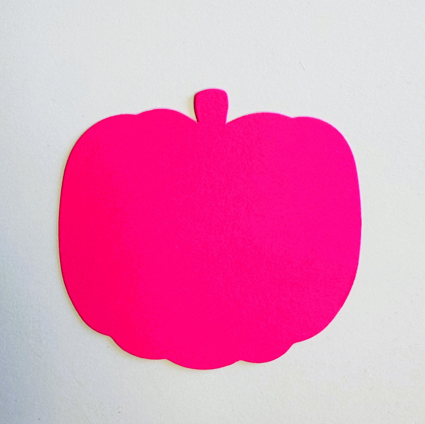 SHAPES ETC. Pretty in Pink-O-Ween Pumpkin Bright Neon Single Color Small Cut-Outs- 3" x 3"
