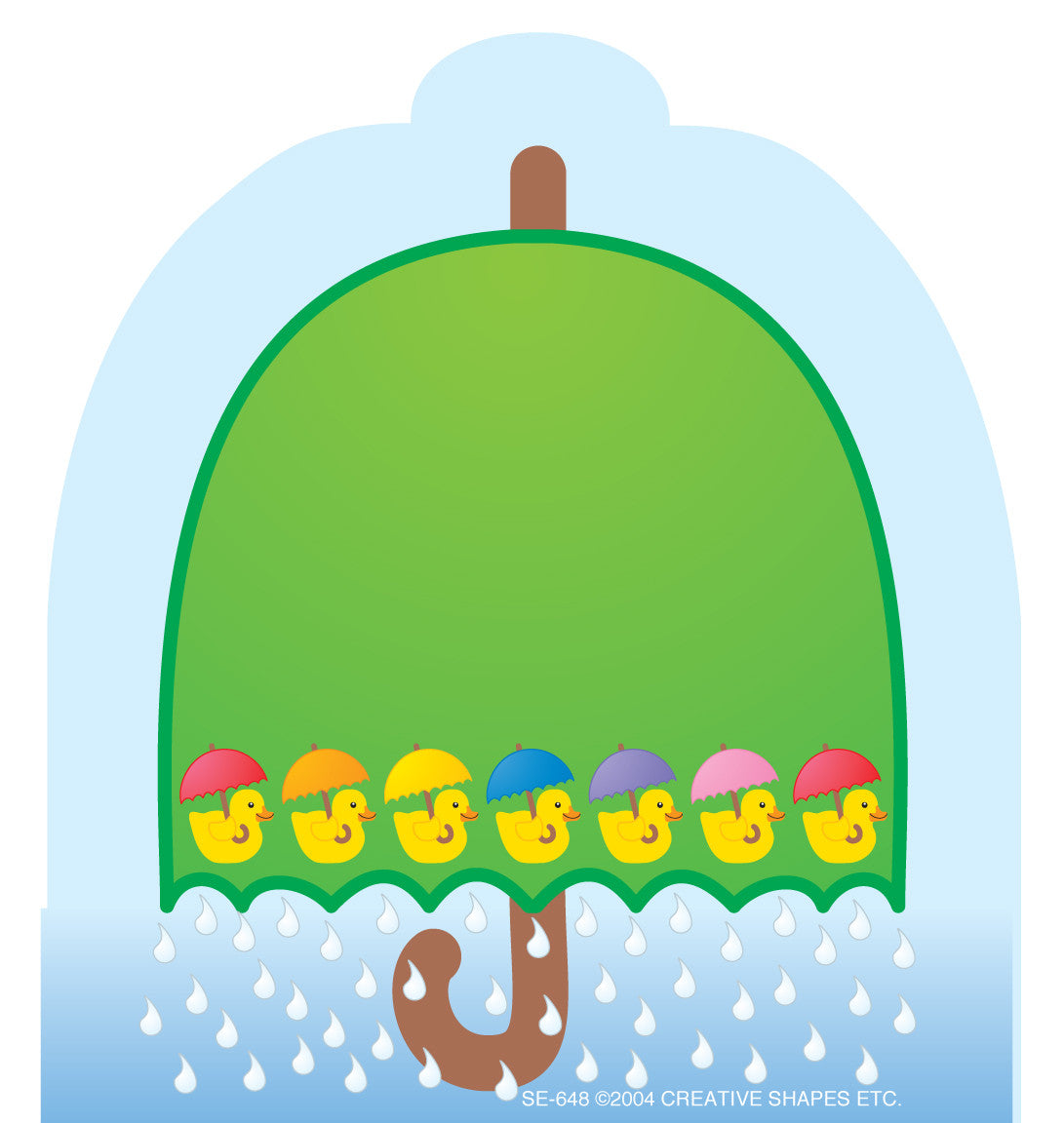SHAPES ETC. Mini Notepad - Umbrella/Rain