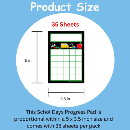 SHAPES ETC. Progress Pads - School Days