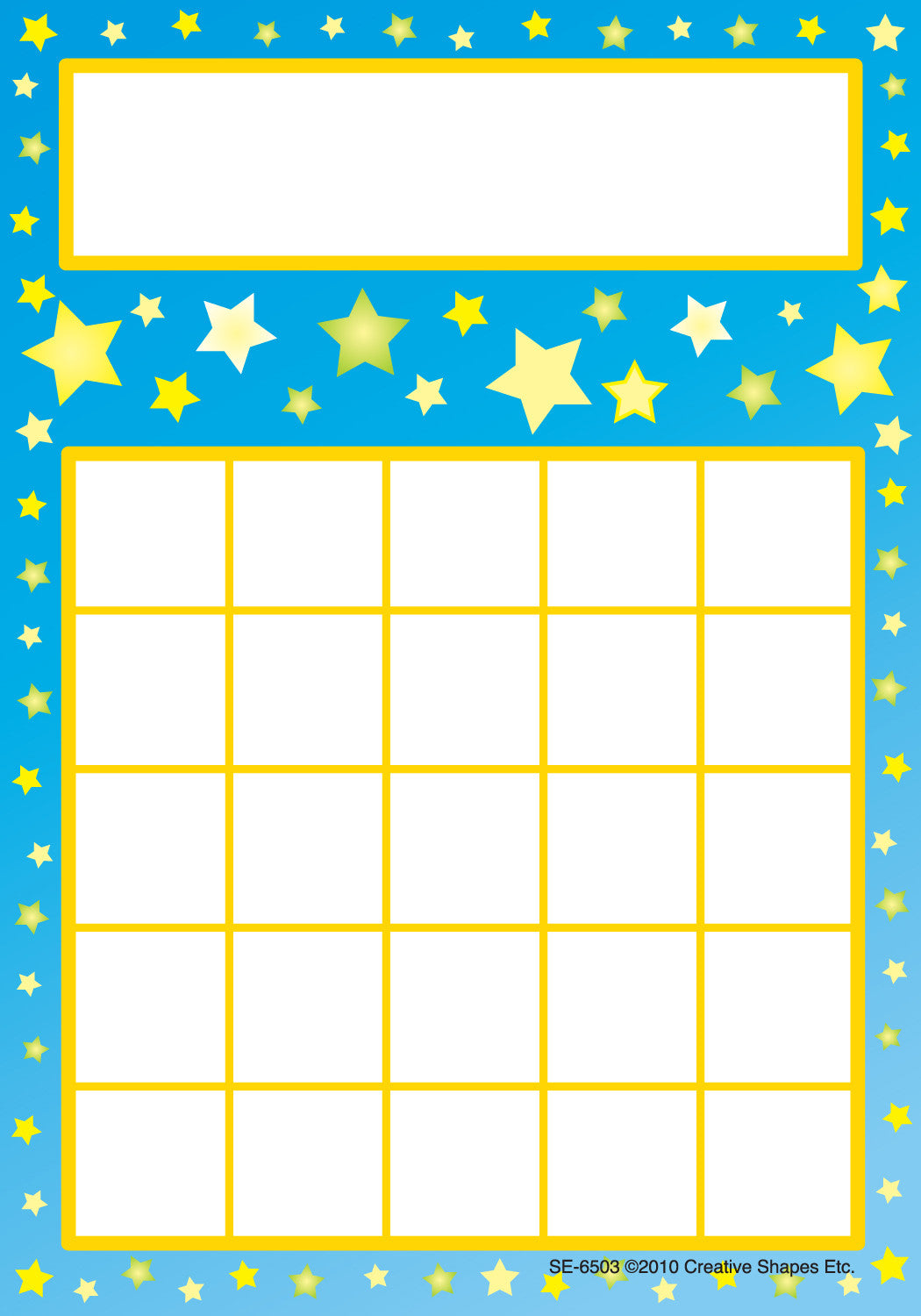 SHAPES ETC. Progress Pads - Stars