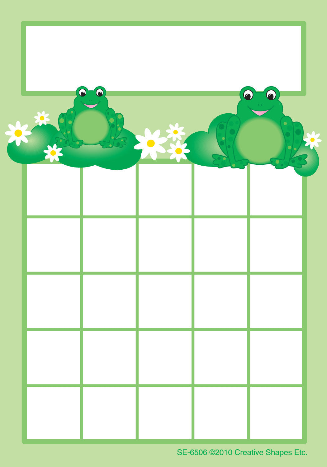 SHAPES ETC. Progress Pads - Frogs