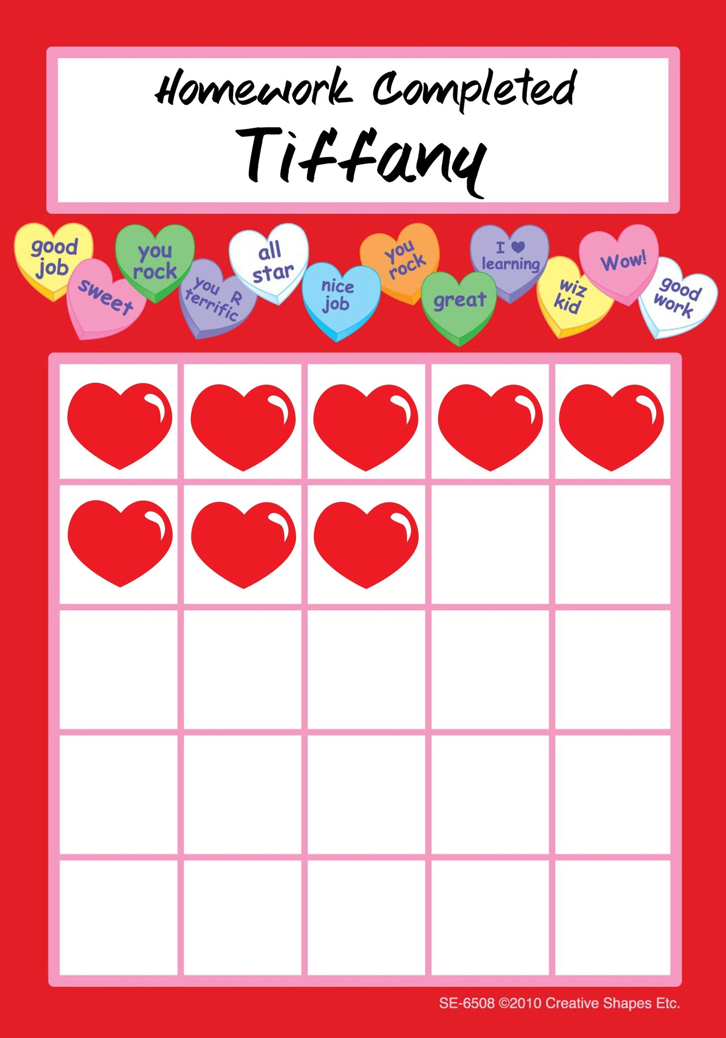 SHAPES ETC. Incentive Stamp - Heart