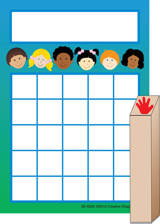 SHAPES ETC. Kids Progress Pad/ Stamps Set