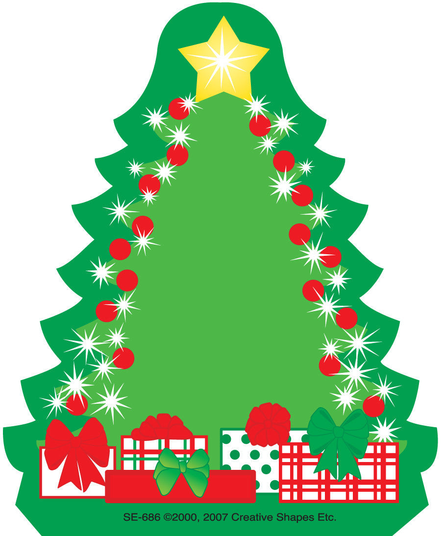 SHAPES ETC. Mini Notepad - Decorated Tree