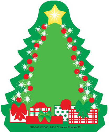 SHAPES ETC. Mini Notepad - Decorated Tree