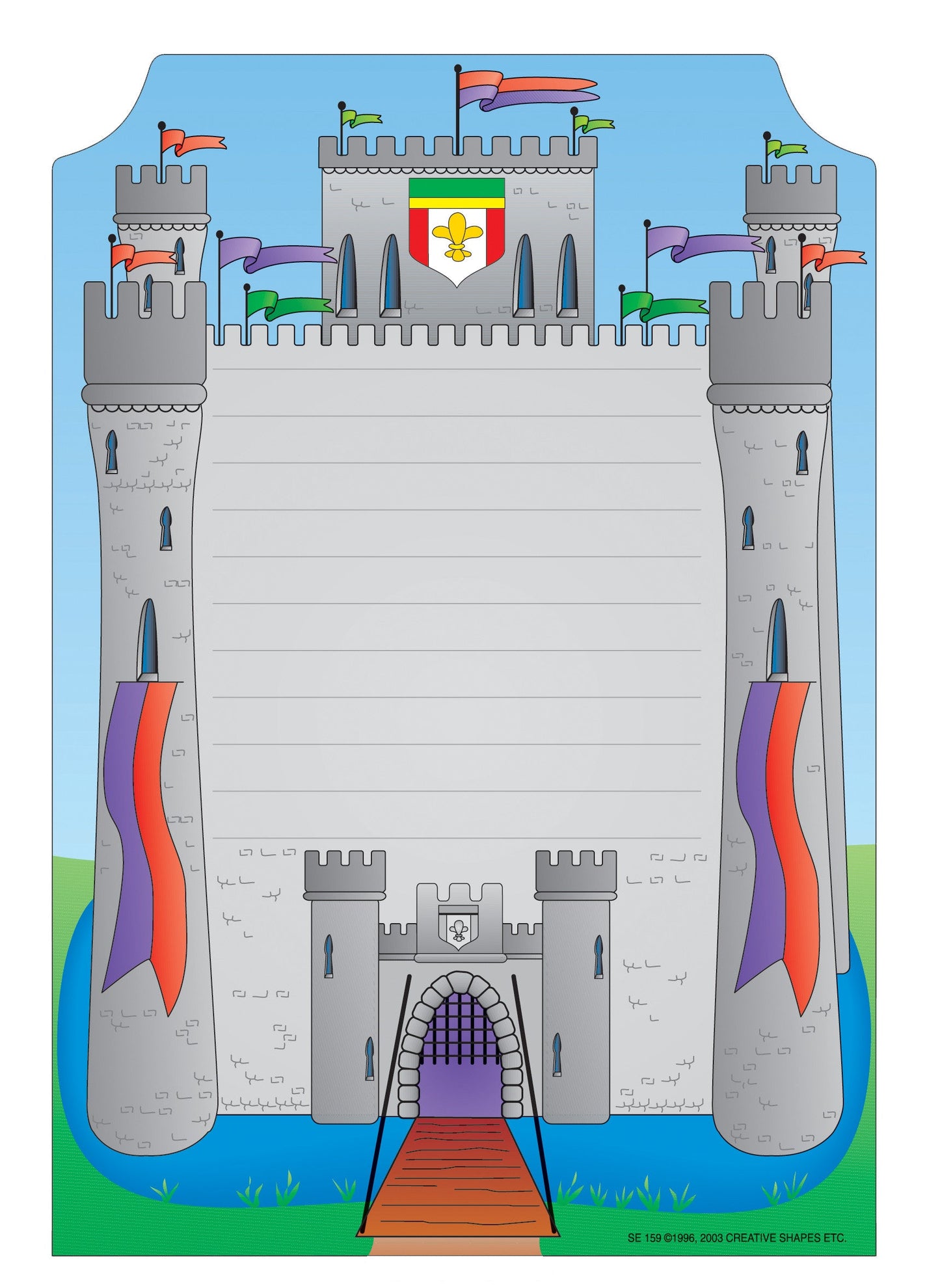 SHAPES ETC. Mini Notepad - Castle